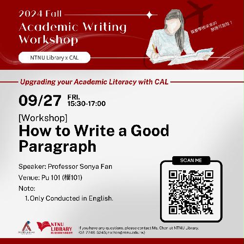 How to Write a Good Paragraph [Workshop]